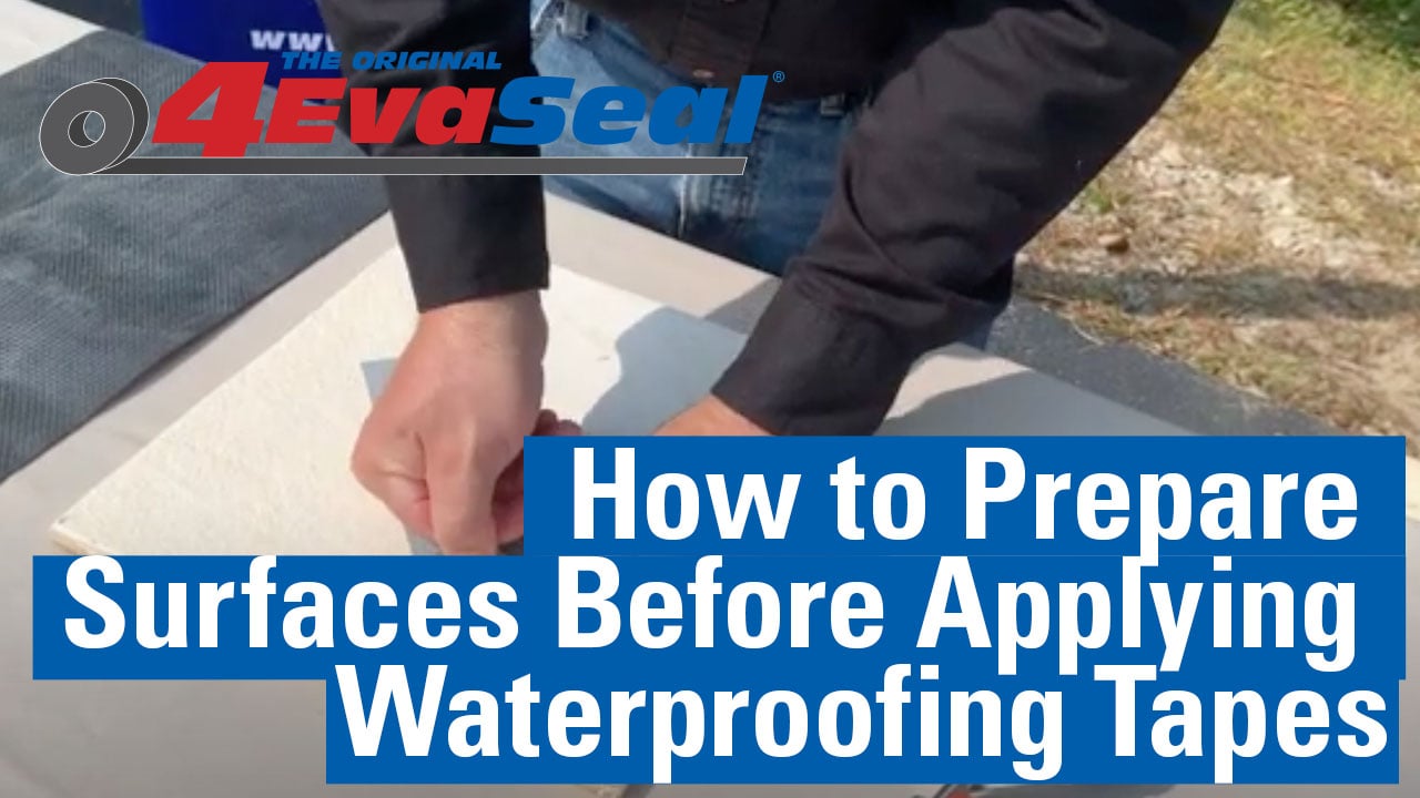 How to prepare surfaces before applying waterproofing tapes