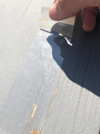 Testing a painted wood surface